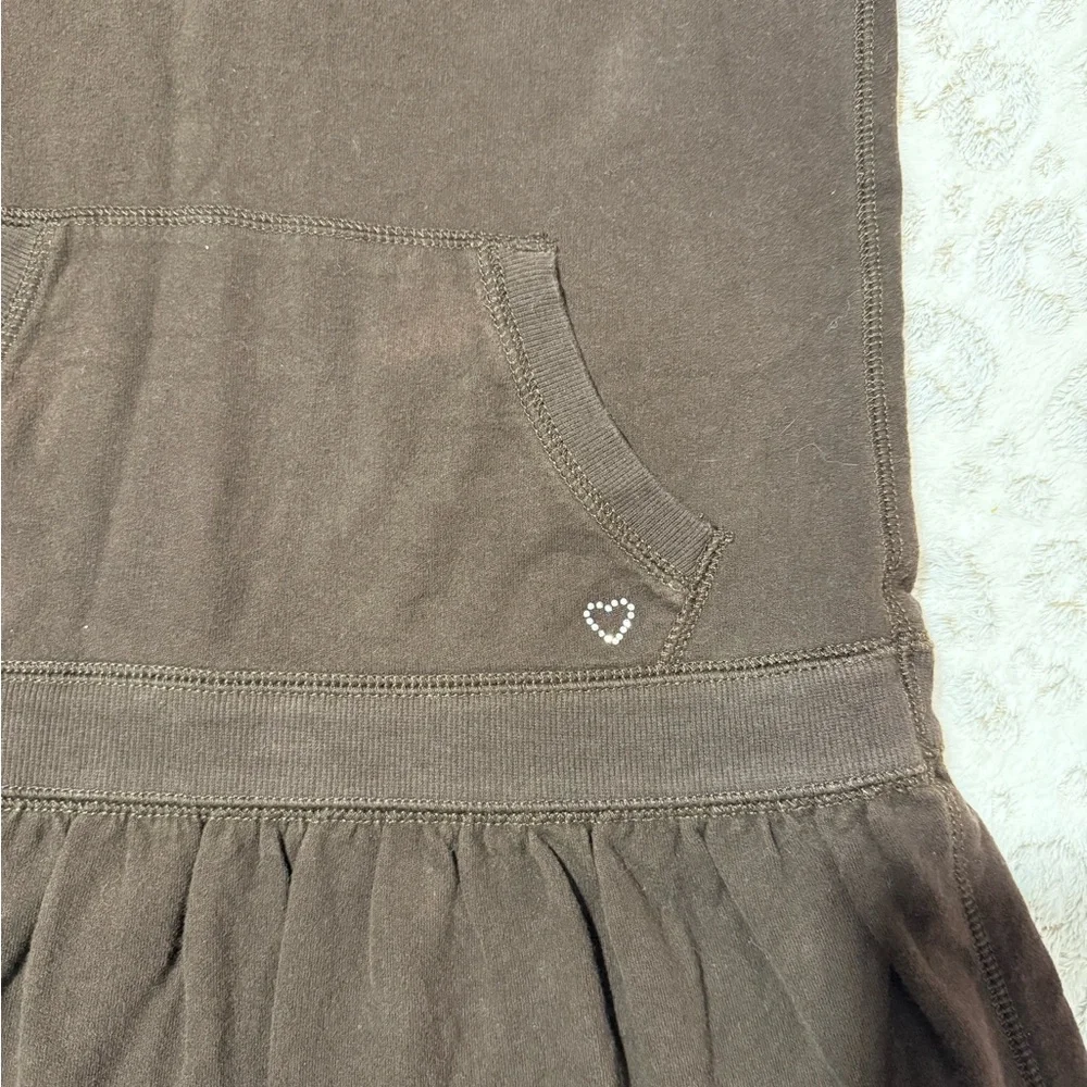 Vtg Gap Kids 2000s Brown Hooded Button Up Swim Coverup Sz XL (12)‎ Y2K